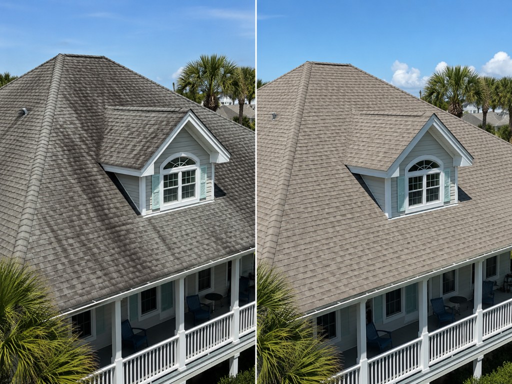 Roof soft wash – Myrtle Beach