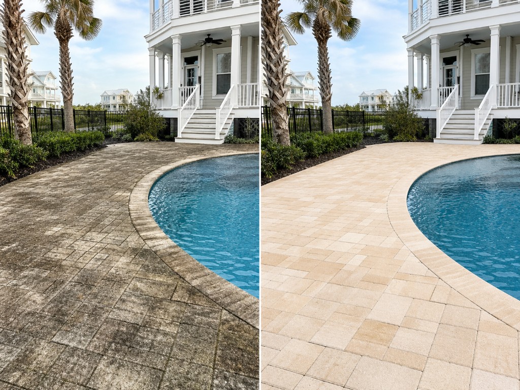 Pool deck cleaning – Murrells Inlet