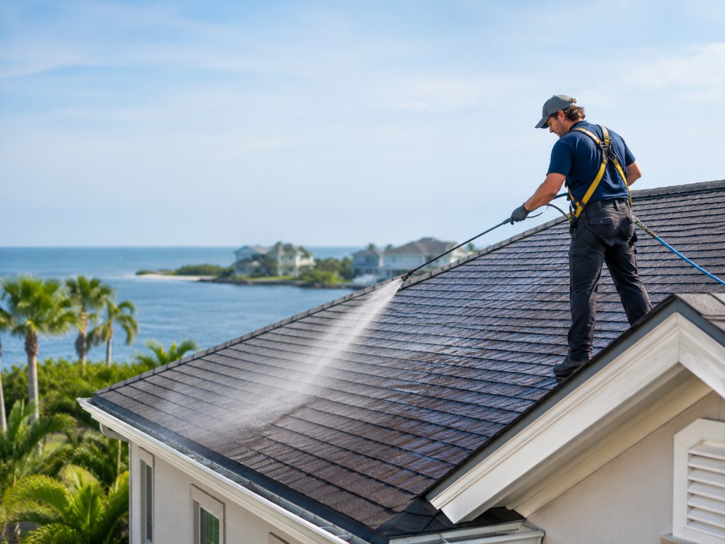 Roof Soft Washing
